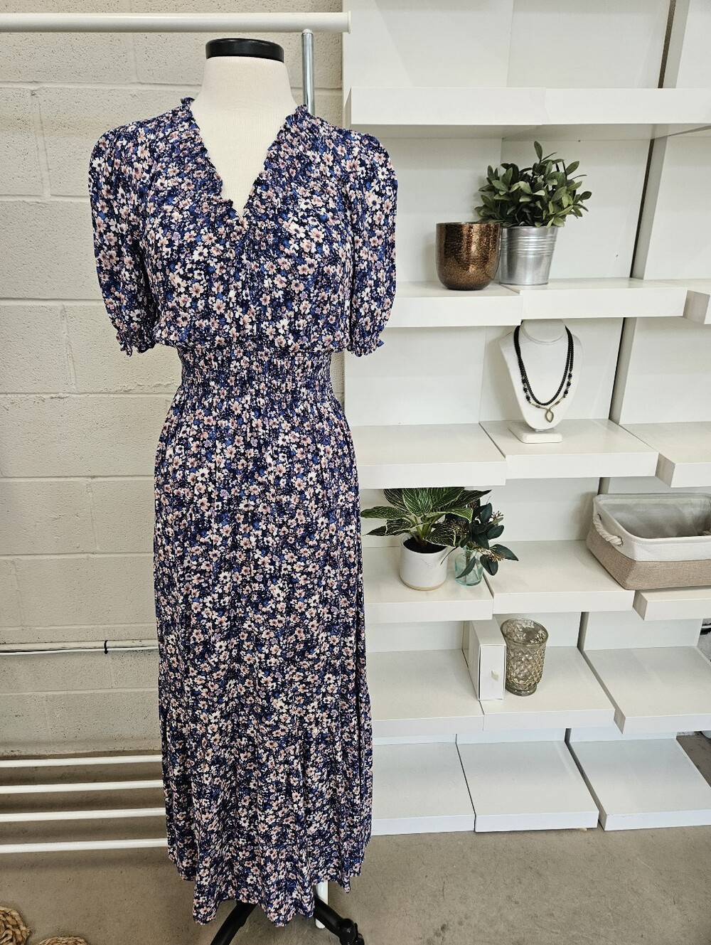 Ditsy Floral Cap Sleeve Dress